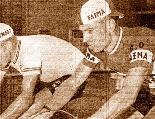 Marmore, il campione ciclista Van Looy nei guai per un panino preso al volo