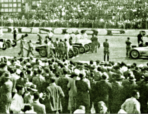 Monza 1934, Luigi Fagioli (Mercedes) primo al Gran Premio d’Italia